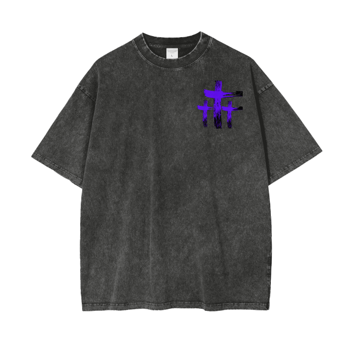 INNYASIIIH: Unisex Oversized Acid Wash Shirt