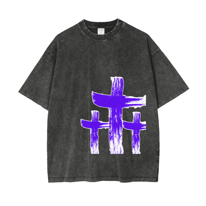 INNYASIIIH: The Crux Oversized Acid Wash T
