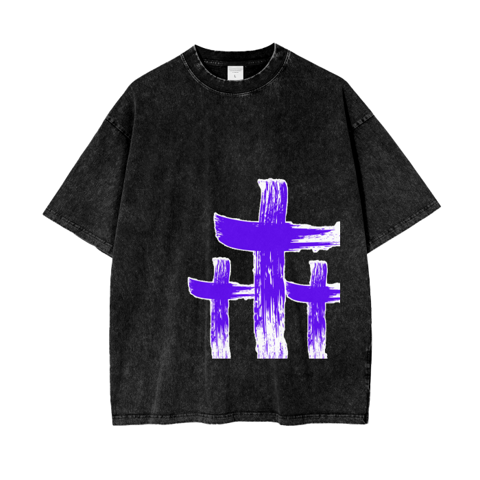 INNYASIIIH: The Crux Oversized Acid Wash T
