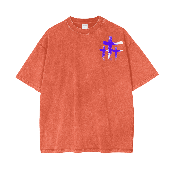 INNYASIIIH: Unisex Oversized Acid Wash Shirt FLORIDA