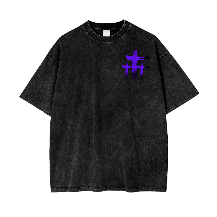 INNYASIIIH: Unisex Oversized Acid Wash Shirt