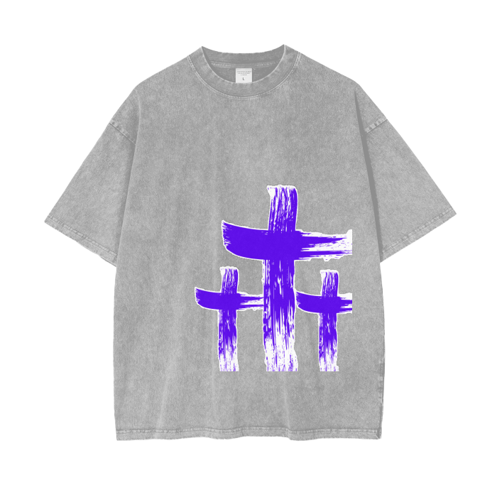 INNYASIIIH: The Crux Oversized Acid Wash T