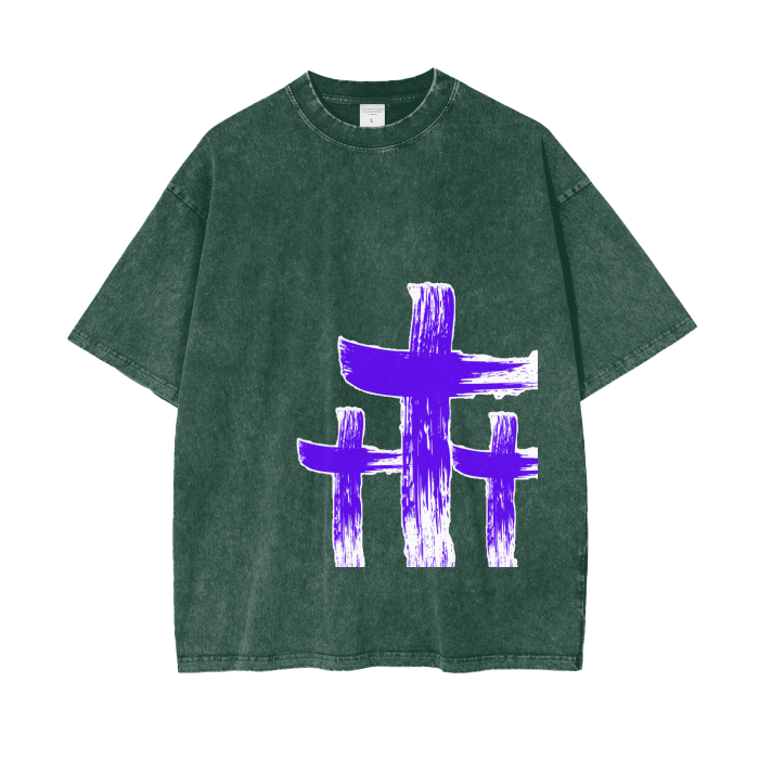 INNYASIIIH: The Crux Oversized Acid Wash T